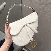 Kitlife Dior Saddle White Canvas - 25.5 x 20 x 6.5 cm - 1