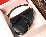 Kitlife Dior Saddle Black Small Smooth Calfskin Leather - 19.5 x 16 x 6.5 - 1