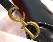 Kitlife Dior Saddle Black Small Smooth Calfskin Leather - 19.5 x 16 x 6.5 - 4