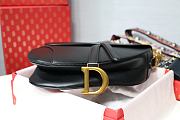 Kitlife Dior Saddle Black Medium Smooth Calfskin Leather - 25.5 x 20 x 6.5  - 2