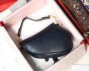 Kitlife Dior Saddle Navy Blue Small Smooth Calfskin Leather - 19.5 x 16 x 6.5 - 5