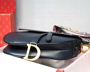 Kitlife Dior Saddle Navy Blue Medium Smooth Calfskin Leather - 25.5 x 20 x 6.5 cm - 6