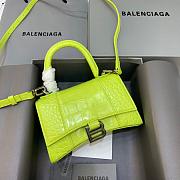 Kitlife Balenciaga Hourglass Crocodile Leather In Yellow - 21x19x8cm - 1