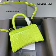 Kitlife Balenciaga Hourglass Crocodile Leather In Yellow - 21x19x8cm - 2