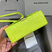 Kitlife Balenciaga Hourglass Crocodile Leather In Yellow - 21x19x8cm - 5