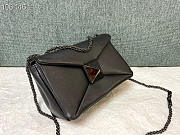Kitlife Valentino ONE STUD NAPPA BAG WITH CHAIN All Black - W19xH14xD11 cm - 2