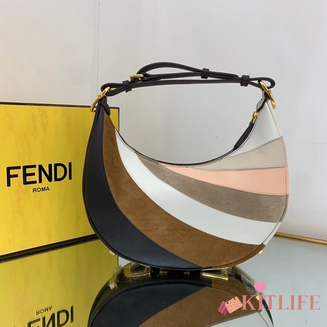 Kitlife Fendi Fendigraphy Small beige and brown inlay - 8BR798 - 29x24.5x10cm - 1