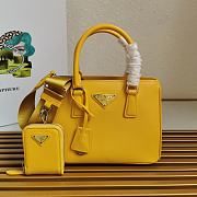 Prada Galleria Saffiano Leather Mini Bag Yellow - 1BA296 – 23x16.5x10 cm - 1