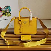Prada Galleria Saffiano Leather Mini Bag Yellow - 1BA296 – 23x16.5x10 cm - 6
