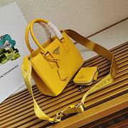 Prada Galleria Saffiano Leather Mini Bag Yellow - 1BA296 – 23x16.5x10 cm - 2