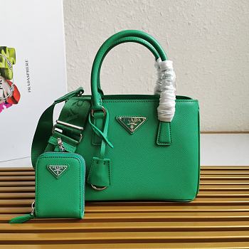 Prada Galleria Saffiano Leather Mini Bag Green - 1BA296 – 23x16.5x10 cm