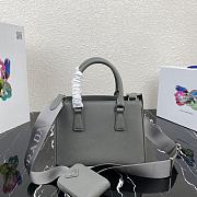 Prada Galleria Saffiano Leather Mini Bag Grey - 1BA296 – 23x16.5x10 cm - 3