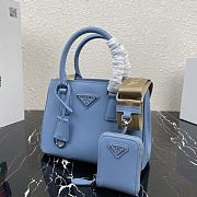 Prada Galleria Saffiano Leather Mini Bag Cloud Blue - 1BA296 – 23x16.5x10 cm - 2