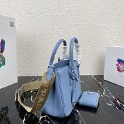 Prada Galleria Saffiano Leather Mini Bag Cloud Blue - 1BA296 – 23x16.5x10 cm - 4