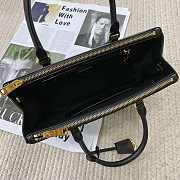 Kitlife Prada Galleria Saffiano black leather medium bag - 1BA863 - 28x19.5x12cm - 6