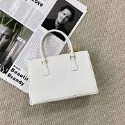 Kitlife Prada Galleria Saffiano white leather medium bag - 1BA863 - 28x19.5x12cm - 4