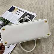 Kitlife Prada Galleria Saffiano white leather medium bag - 1BA863 - 28x19.5x12cm - 3