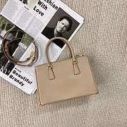 Kitlife Prada Galleria Saffiano beige leather medium bag - 1BA863 - 28x19.5x12cm - 3