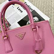 Kitlife Prada Galleria Saffiano pink leather medium bag - 1BA863 - 28x19.5x12cm - 5