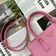 Kitlife Prada Galleria Saffiano pink leather medium bag - 1BA863 - 28x19.5x12cm - 3