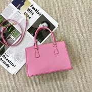 Kitlife Prada Galleria Saffiano pink leather medium bag - 1BA863 - 28x19.5x12cm - 2