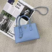 Kitlife Prada Galleria Saffiano blue leather medium bag - 1BA863 - 28x19.5x12cm - 1