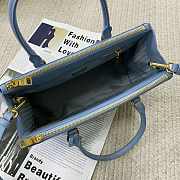 Kitlife Prada Galleria Saffiano blue leather medium bag - 1BA863 - 28x19.5x12cm - 4