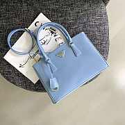 Kitlife Prada Galleria Saffiano blue leather medium bag - 1BA863 - 28x19.5x12cm - 3