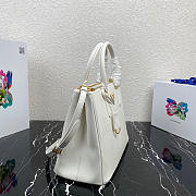 Kitlife Prada Galleria Saffiano white leather large bag - 1BA274 - 32×24×14cm - 4