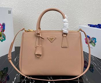 Kitlife Prada Galleria Saffiano nude leather large bag - 1BA274 - 32×24×14cm