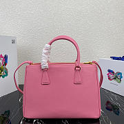 Kitlife Prada Galleria Saffiano pink leather large bag - 1BA274 - 32×24×14cm - 3