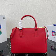 Kitlife Prada Galleria Saffiano red leather large bag - 1BA274 - 32×24×14cm - 2