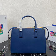Kitlife Prada Galleria Saffiano navy blue leather large bag - 1BA274 - 32×24×14cm - 3