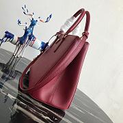 Kitlife Prada Galleria Saffiano burgundy leather large bag - 1BA274 - 32×24×14cm - 2
