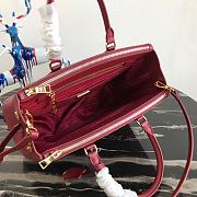 Kitlife Prada Galleria Saffiano burgundy leather large bag - 1BA274 - 32×24×14cm - 4
