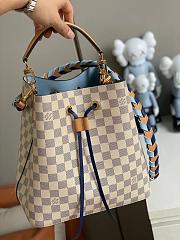 Kitlife Louis Vuitton NeoNoe MM Blue Damier Azur Limited Edition Pool Braided Strap - N50042 – 26 x 27x 22 cm - 2