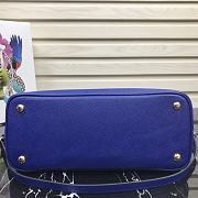 Prada Medium Saffiano Leather Double Bag Fiery Navy Blue - 1BG775 – 33x24.5x14 cm - 6