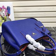 Prada Medium Saffiano Leather Double Bag Fiery Navy Blue - 1BG775 – 33x24.5x14 cm - 4