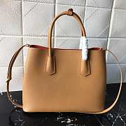 Prada Medium Saffiano Leather Double Bag Fiery Brown - 1BG775 – 33x24.5x14 cm - 6