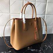 Prada Medium Saffiano Leather Double Bag Fiery Brown - 1BG775 – 33x24.5x14 cm - 5