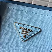 Prada Medium Saffiano Leather Double Bag Fiery Cloud Blue - 1BG775 – 33x24.5x14 cm - 4