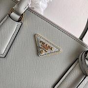 Kitlife Prada Medium Galleria Saffiano grey leather bag - 1BA232 - 31×22.5×13.5cm - 3