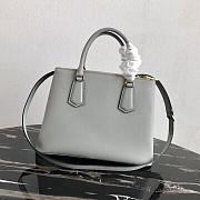 Kitlife Prada Medium Galleria Saffiano grey leather bag - 1BA232 - 31×22.5×13.5cm - 2