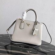 Kitlife Prada Medium Galleria Saffiano white leather bag - 1BA232 - 31×22.5×13.5cm - 1