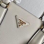 Kitlife Prada Medium Galleria Saffiano white leather bag - 1BA232 - 31×22.5×13.5cm - 6