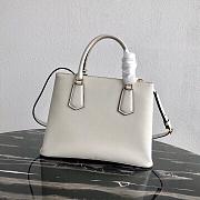 Kitlife Prada Medium Galleria Saffiano white leather bag - 1BA232 - 31×22.5×13.5cm - 5