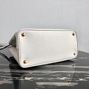 Kitlife Prada Medium Galleria Saffiano white leather bag - 1BA232 - 31×22.5×13.5cm - 4