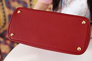 Kitlife Prada Medium Galleria Saffiano red leather bag - 1BA232 - 31×22.5×13.5cm - 5