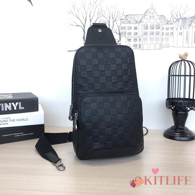 Louis Vuitton Avenue Sling Black Bag - 31x20x10cm - 1