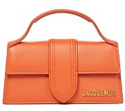 KITLFE JACQUEMUS LE GRAND BAMBINO LEATHER TOP HANDLE BAG - 18x6x7cm - 6